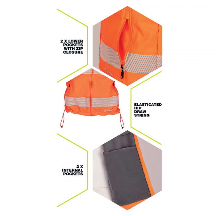 Beeswift BSD31 Deltic Hi-Vis Bodywarmer Orange